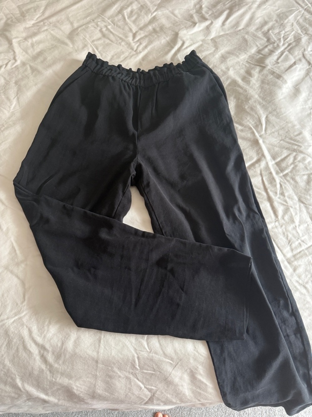 Club Monaco Black Elastic-Waist Pants